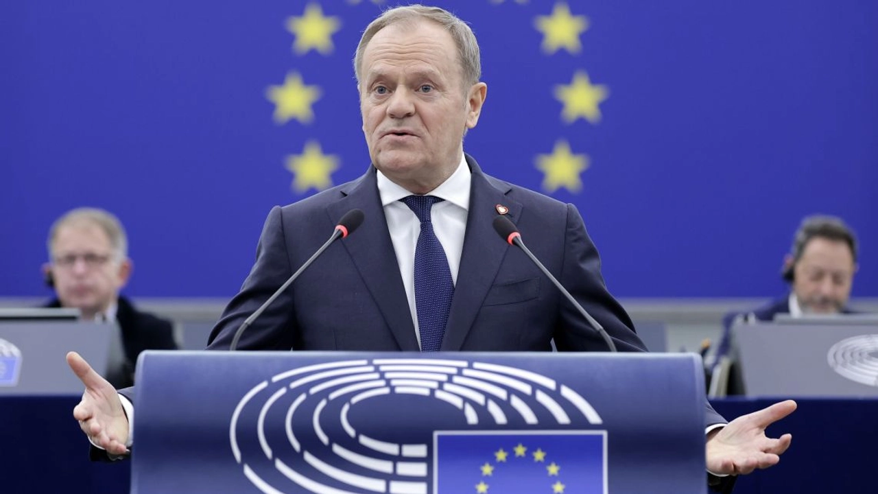 Tusk disse que a Europa deveria ver o apelo de Trump para 5% do PIB em defesa como uma oportunidade. Foto: PAP/EPA.
