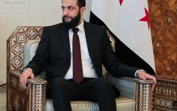 Presidente interino da Síria, Ahmed al-Sharaa