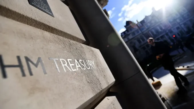Edifício do Departamento do Tesouro em Londres, Reino Unido
