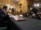 Marco Rubio chegando para audiência no Comitê de Relações Exteriores do Senado, Washington, 20 de maio