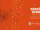 Cartaz oficial da Estratégia Espanha-África 2025-2028, promovendo cooperação entre os continentes.