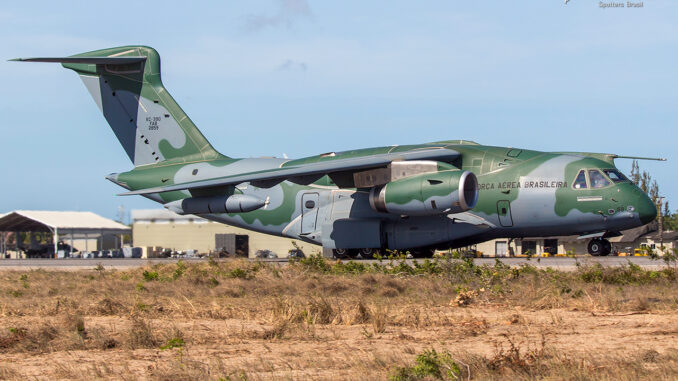 Embraer KC-390 Millennium da Força Aérea Brasileira durante o exercício CRUZEX 2024