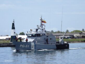 Navio patrulheiro venezuelano PG-51 Págalo da classe Gavião em operação costeira