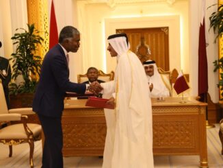 Presidente João Lourenço discute investimentos privados do Catar em Angola, 9 de setembro de 2019.