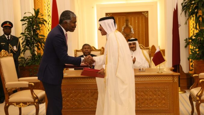 Presidente João Lourenço discute investimentos privados do Catar em Angola, 9 de setembro de 2019.