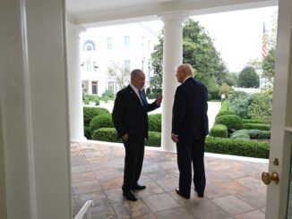Presidente Donald Trump e primeiro-ministro Benjamin Netanyahu durante coletiva de imprensa na Casa Branca em 29 de setembro de 2025.