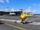 US Navy F/A-18F Super Hornet decolando do porta-aviões USS Gerald R Ford no mar do Caribe, em 18 de novembro de 2025