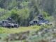 Humvees taiwaneses disparam mísseis guiados por fio em exercício militar em Pingtung, sul de Taiwan, 7 de setembro de 2022.