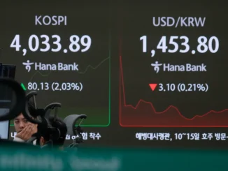 Bolsas de valores na Ásia em alta após avanço político nos Estados Unidos para encerrar a paralisação do governo.